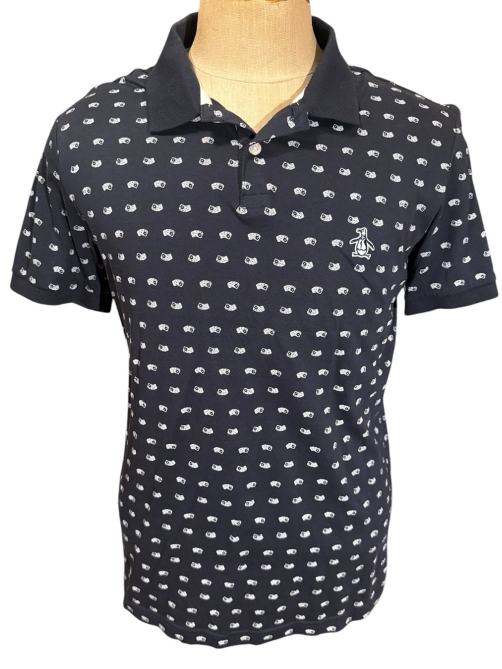 Men's Navy Polo Penguin Shirt